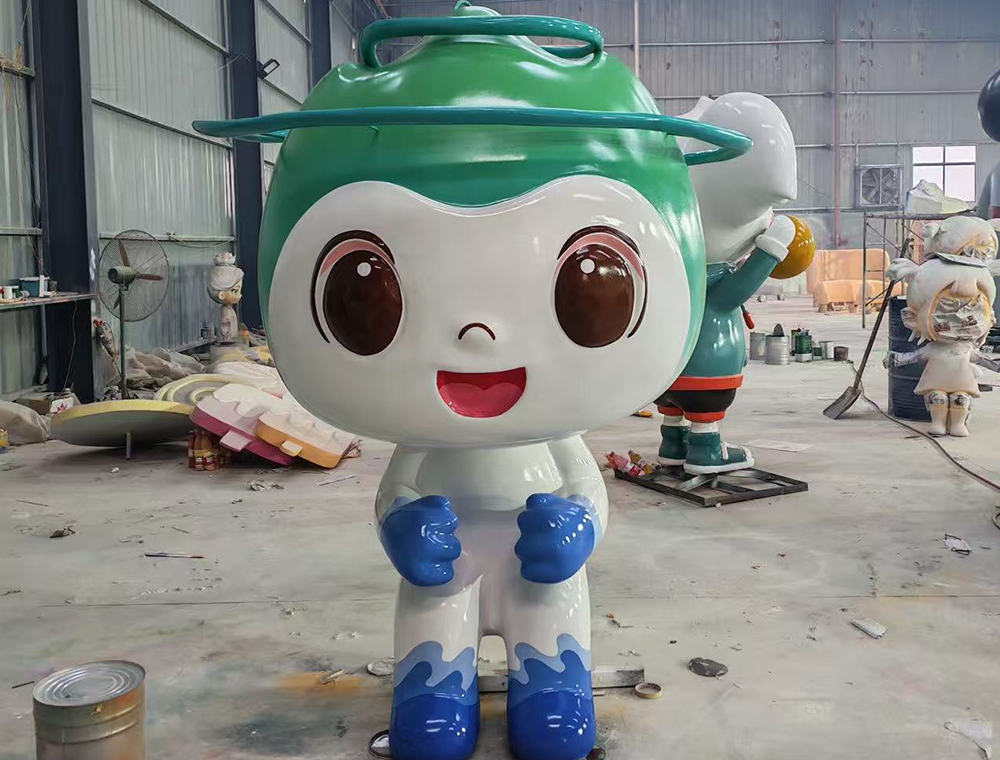 曲阳海盛园林雕塑玻璃钢雕塑细腻表面处理工艺展示