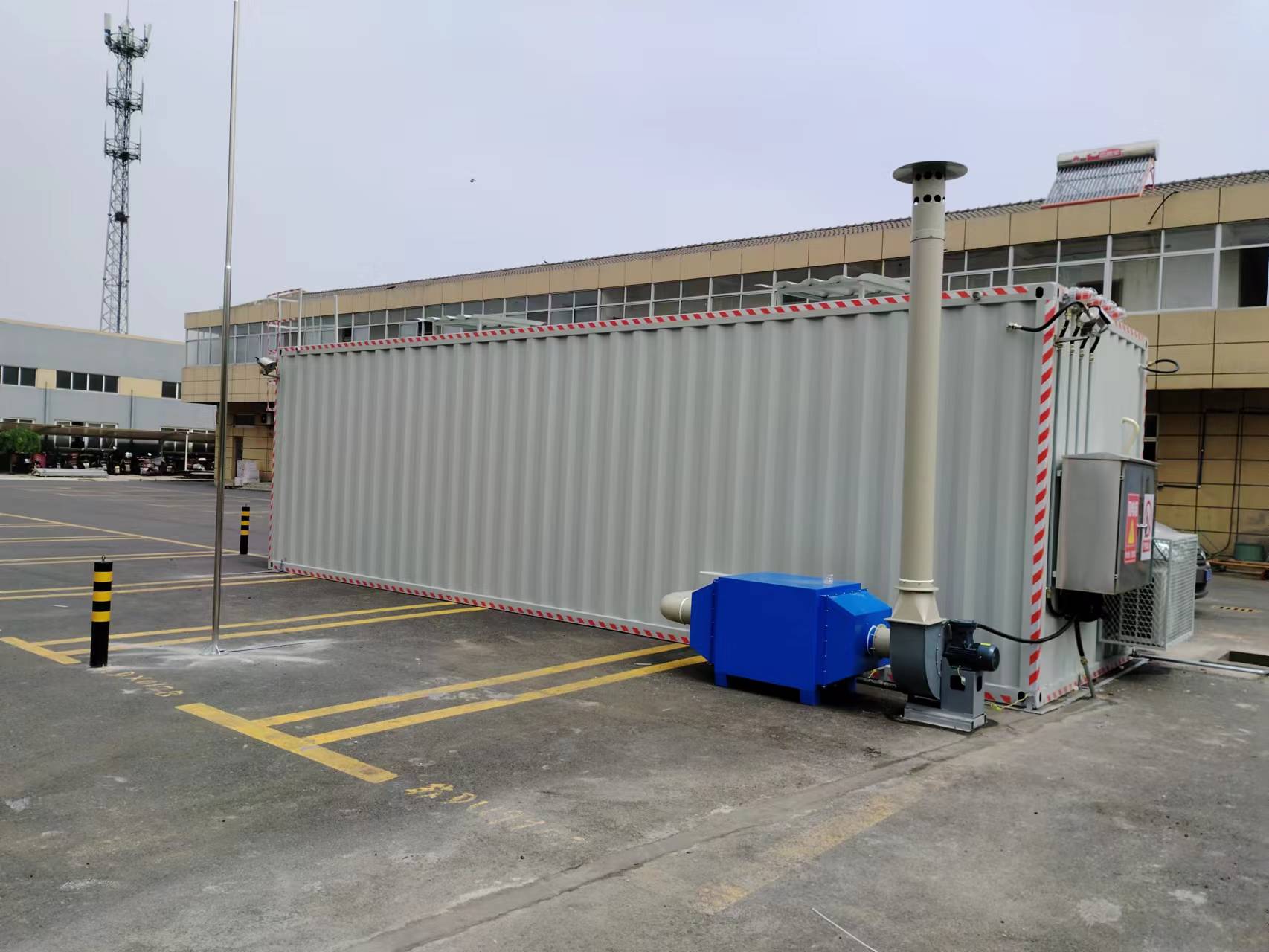 沃斯伦危废集装箱内部智能监控系统示意图