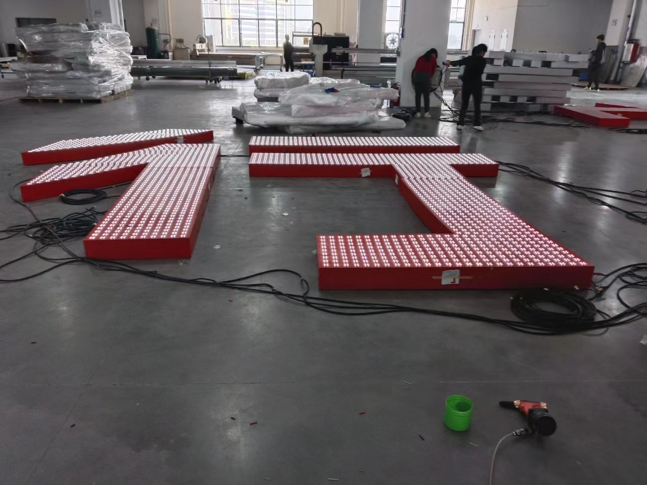 楼体大字技术展示