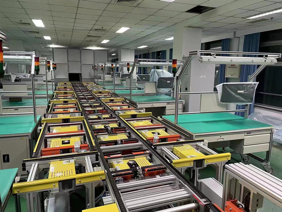 现代化倍速链生产线在智能工厂中的应用