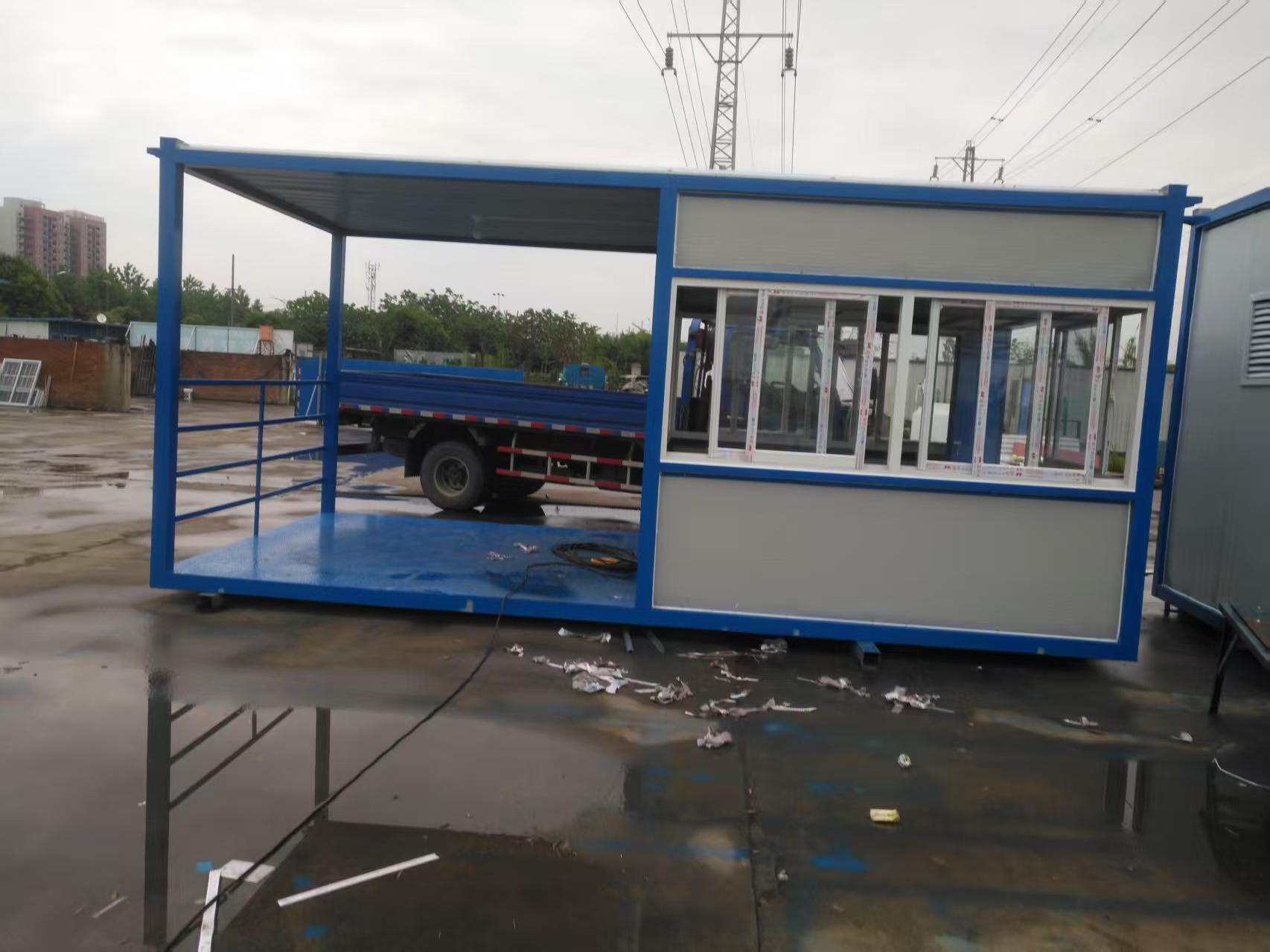 兆坤集装箱坚固的镀锌钢框架与岩棉板墙体