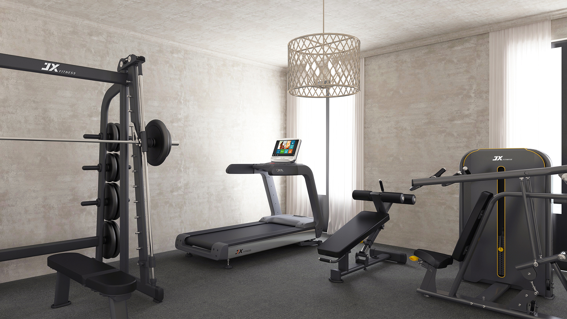 军霞跑步机智能系统展示