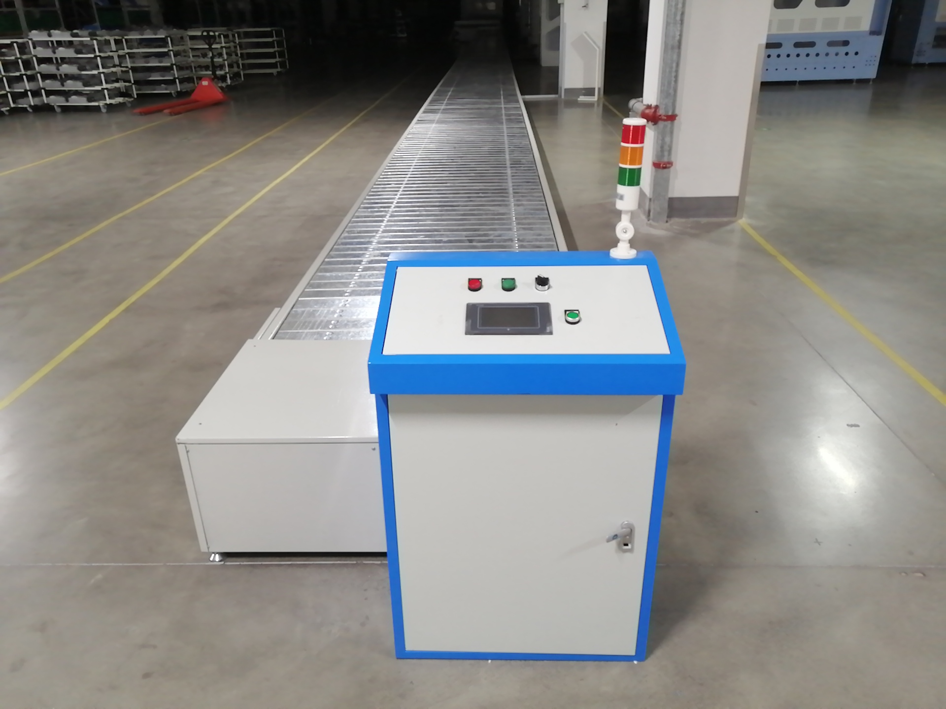 现代化智能链板线生产车间示意图