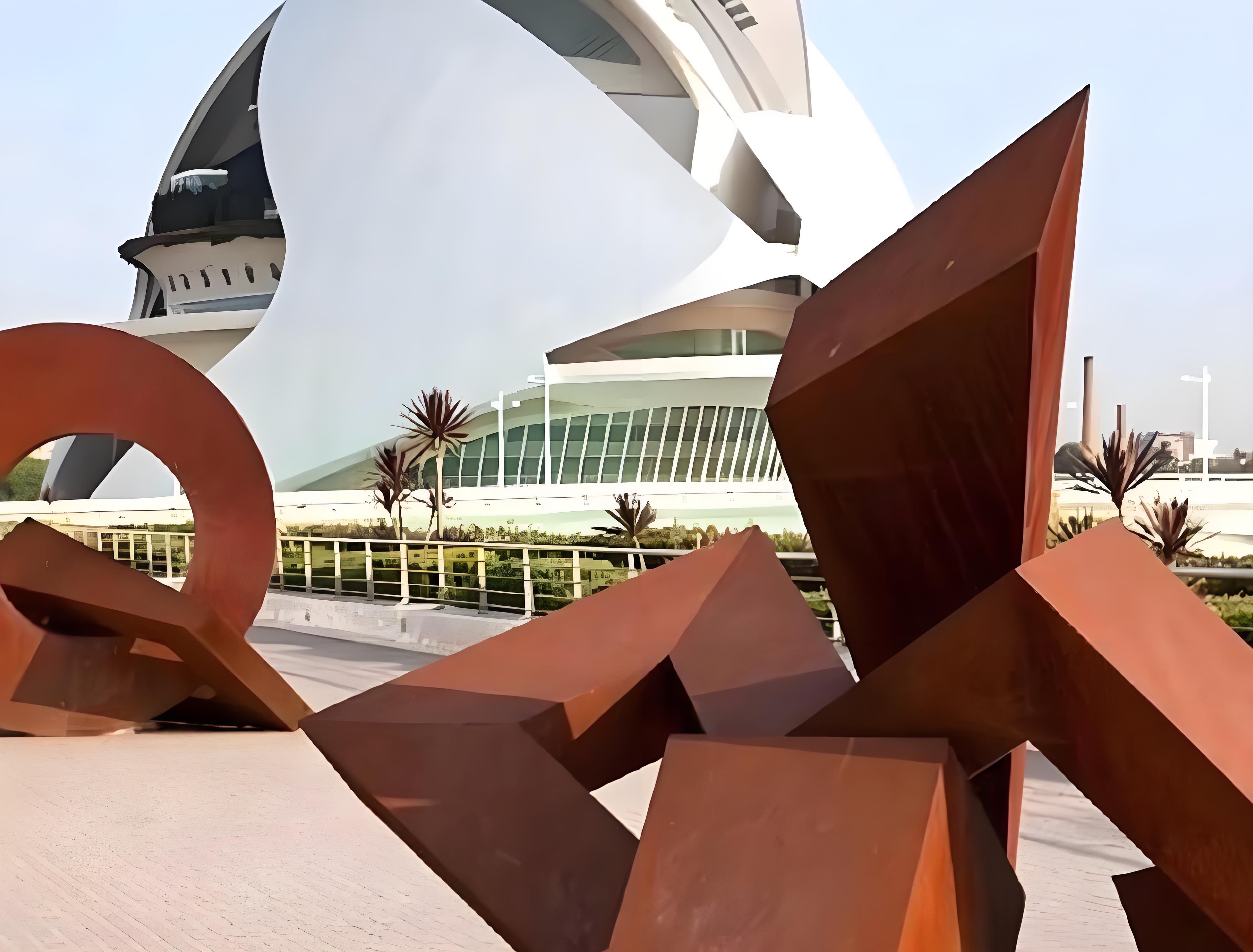 锈蚀钢板在景观雕塑中的精细应用