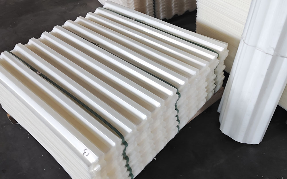 不同规格斜管填料的细节对比图