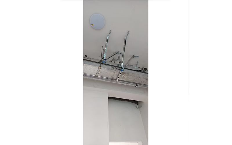 成品支吊架现场安装效果
