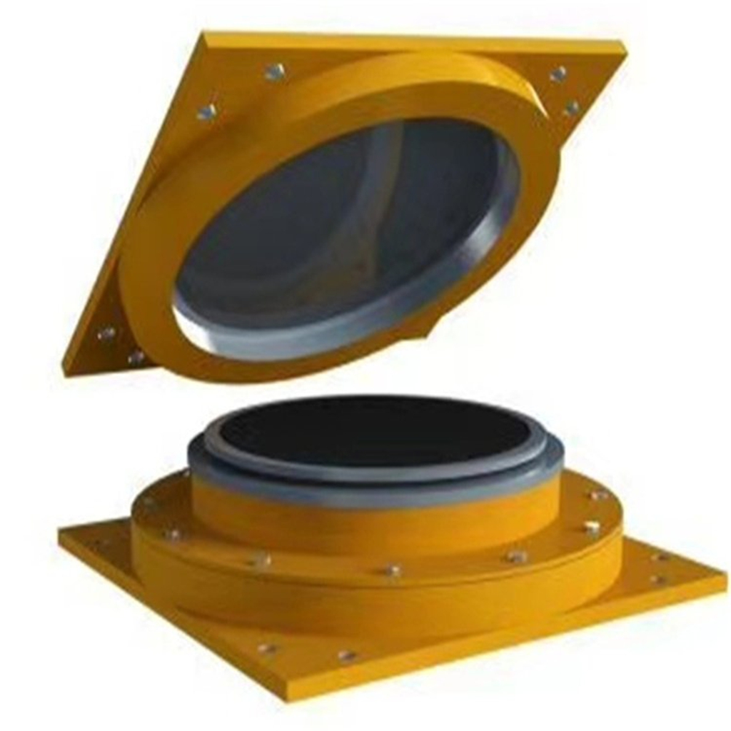 橡胶支座生产车间内部实景,展示硫化工艺环节