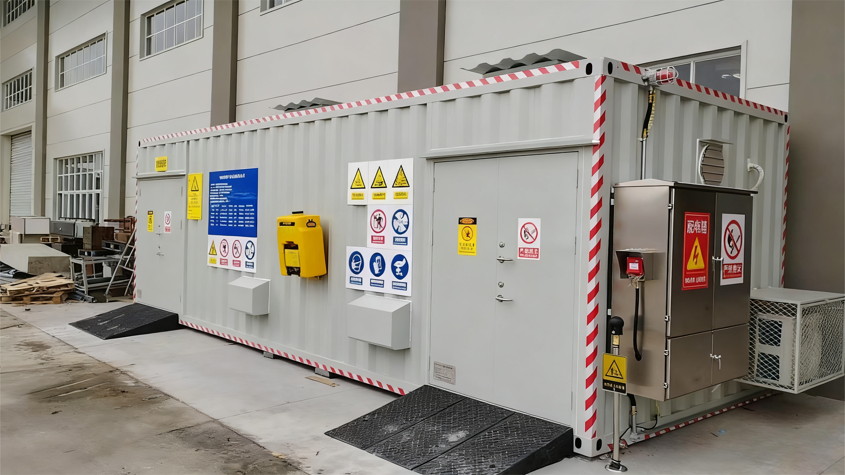 油漆集装箱内部智能管理系统示意图