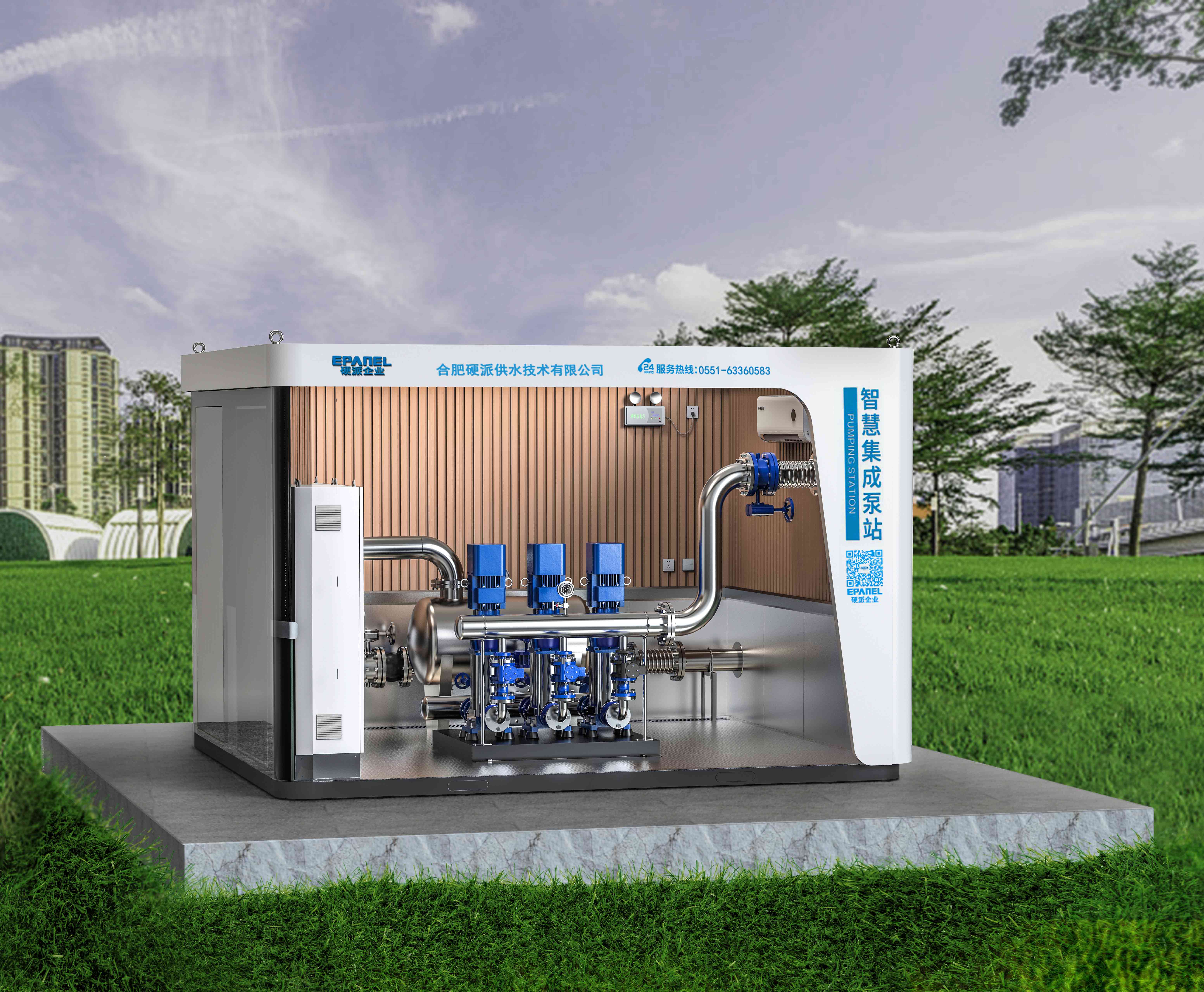 智慧泵房内部设备集成示意图