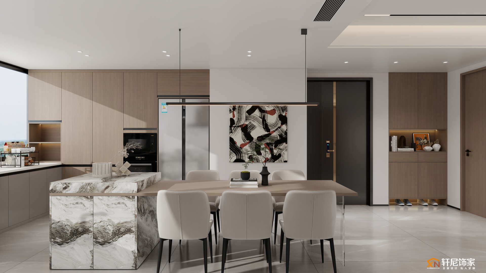 轩尼饰家现代风客厅案例