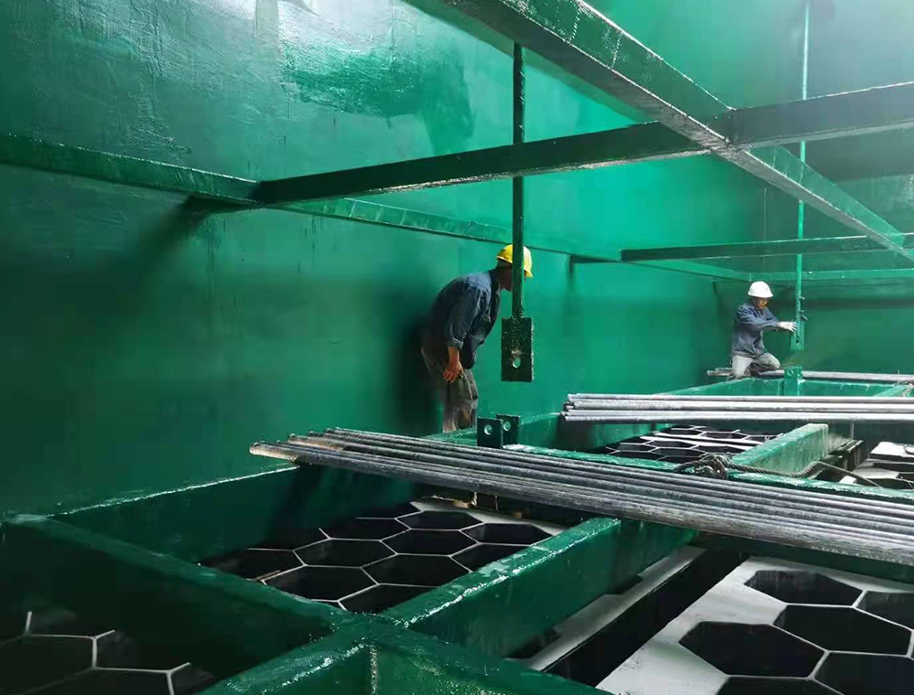 脱硫塔内部腐蚀环境示意图