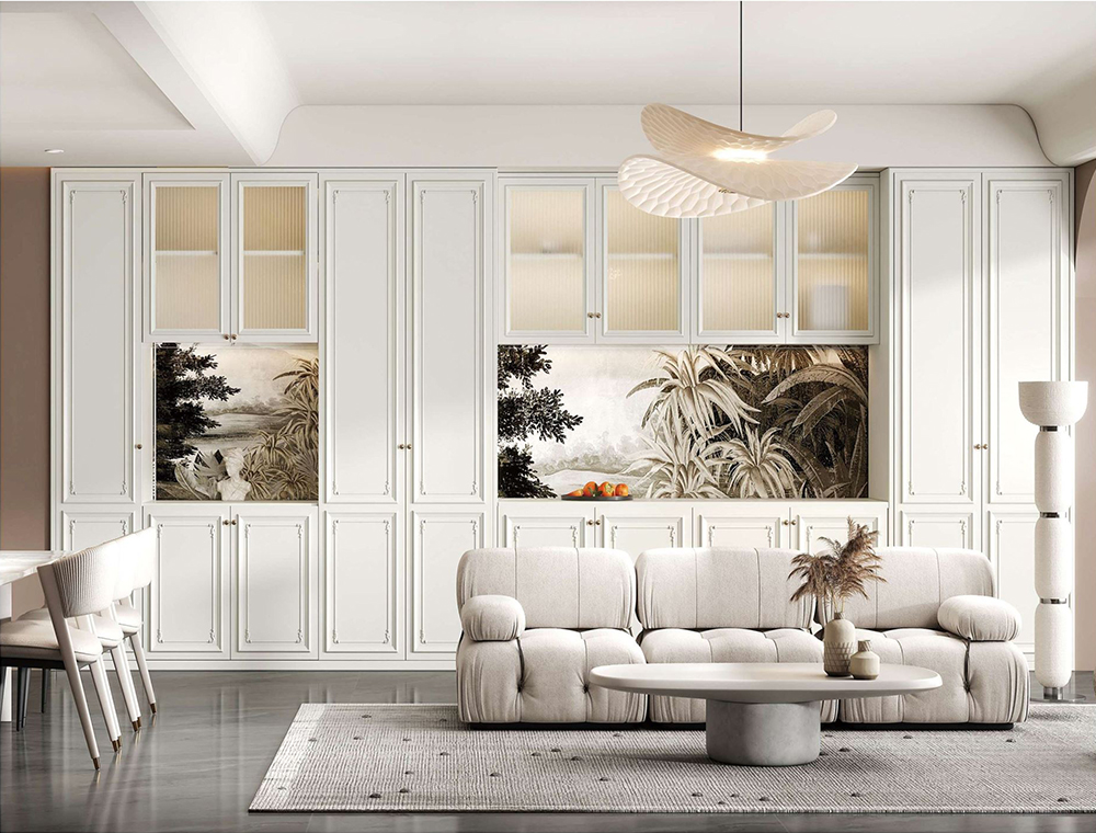 亿芯木业门墙柜一体化设计效果