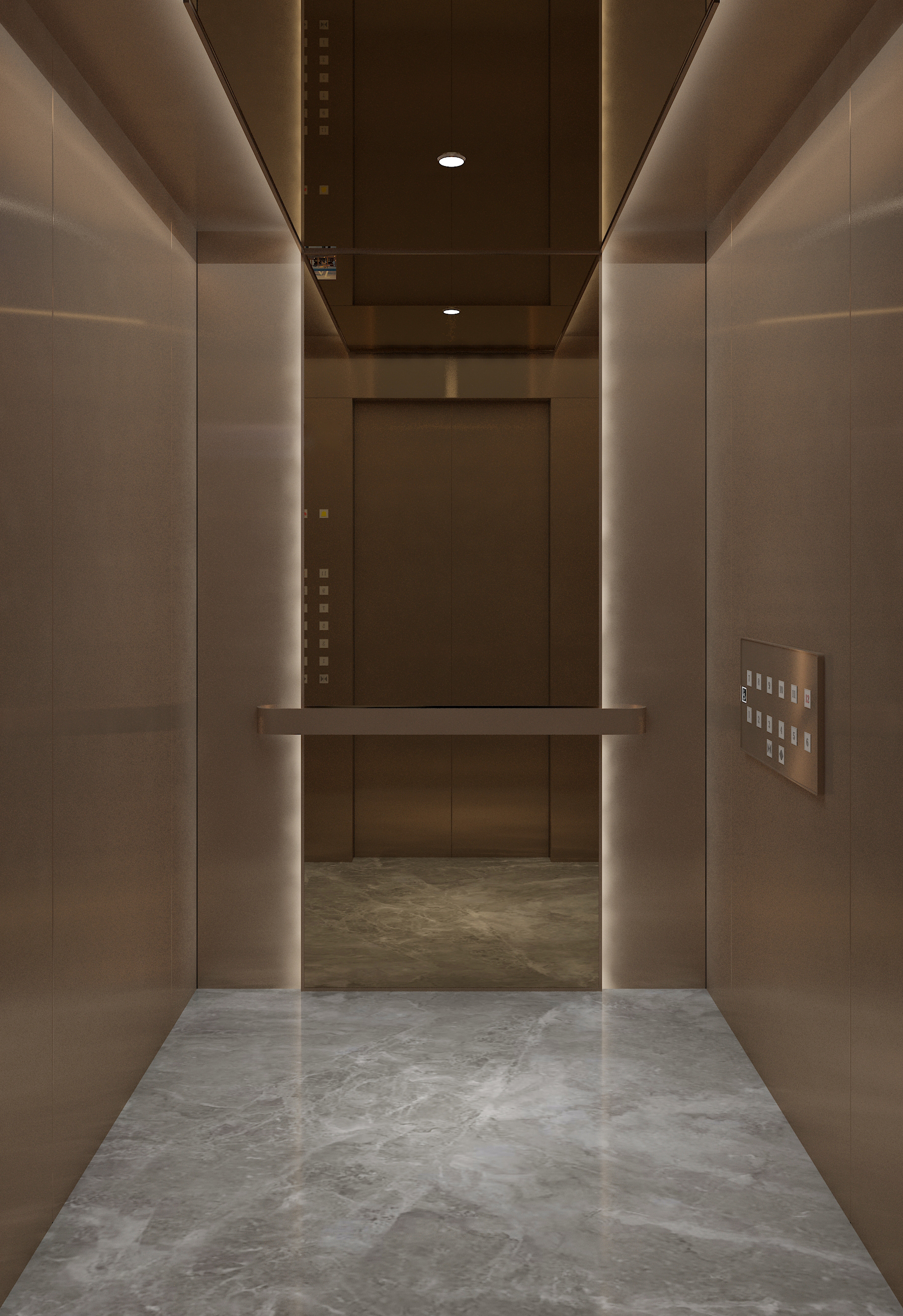 电梯轿厢翻新效果展示