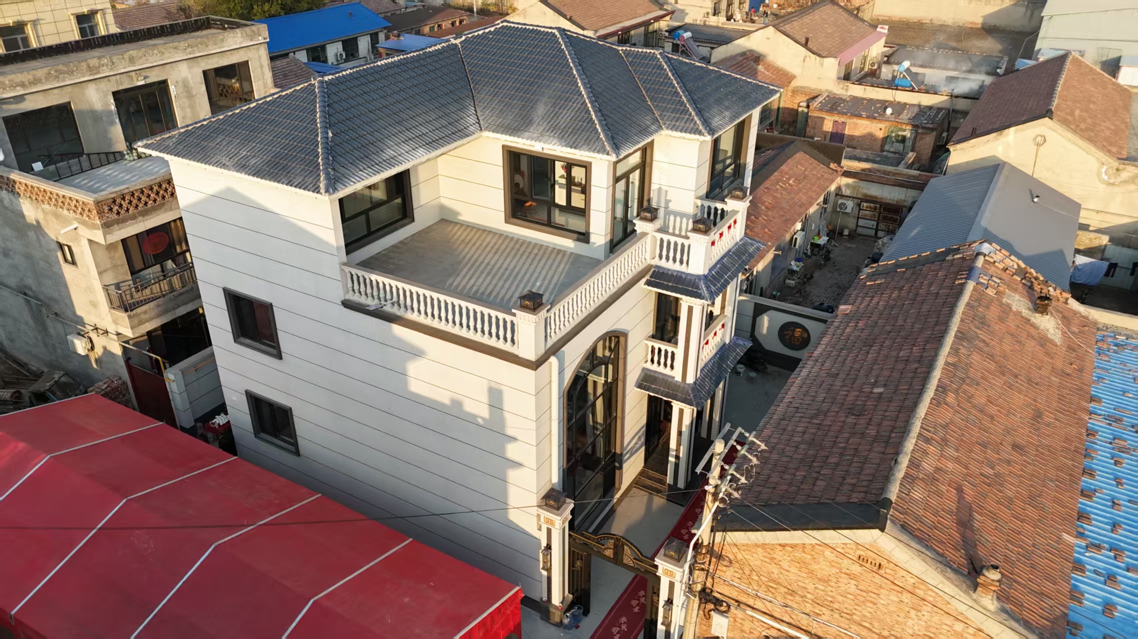 模块建房施工现场展示