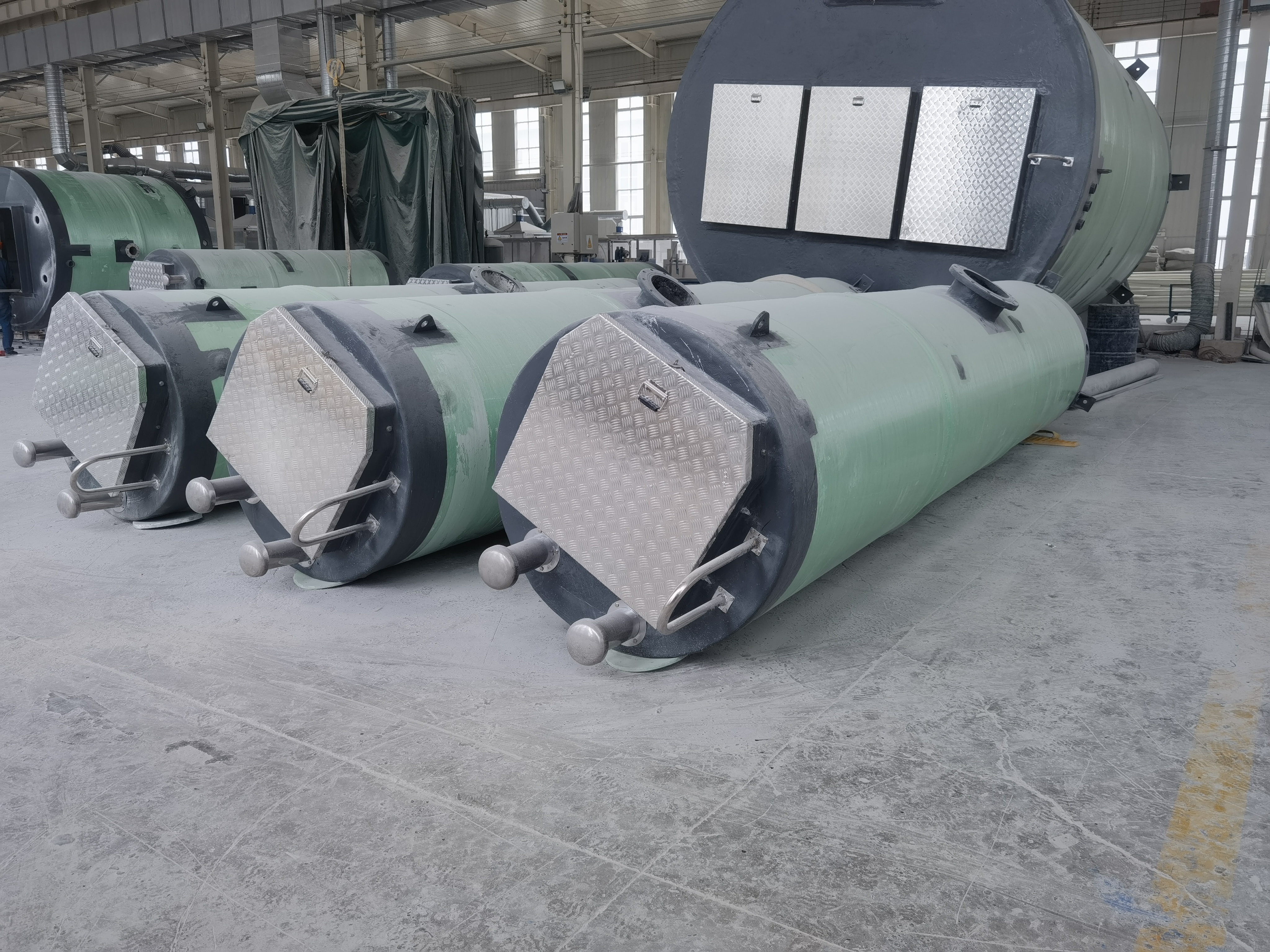 玻璃钢一体化泵站内部结构及智能控制系统示意