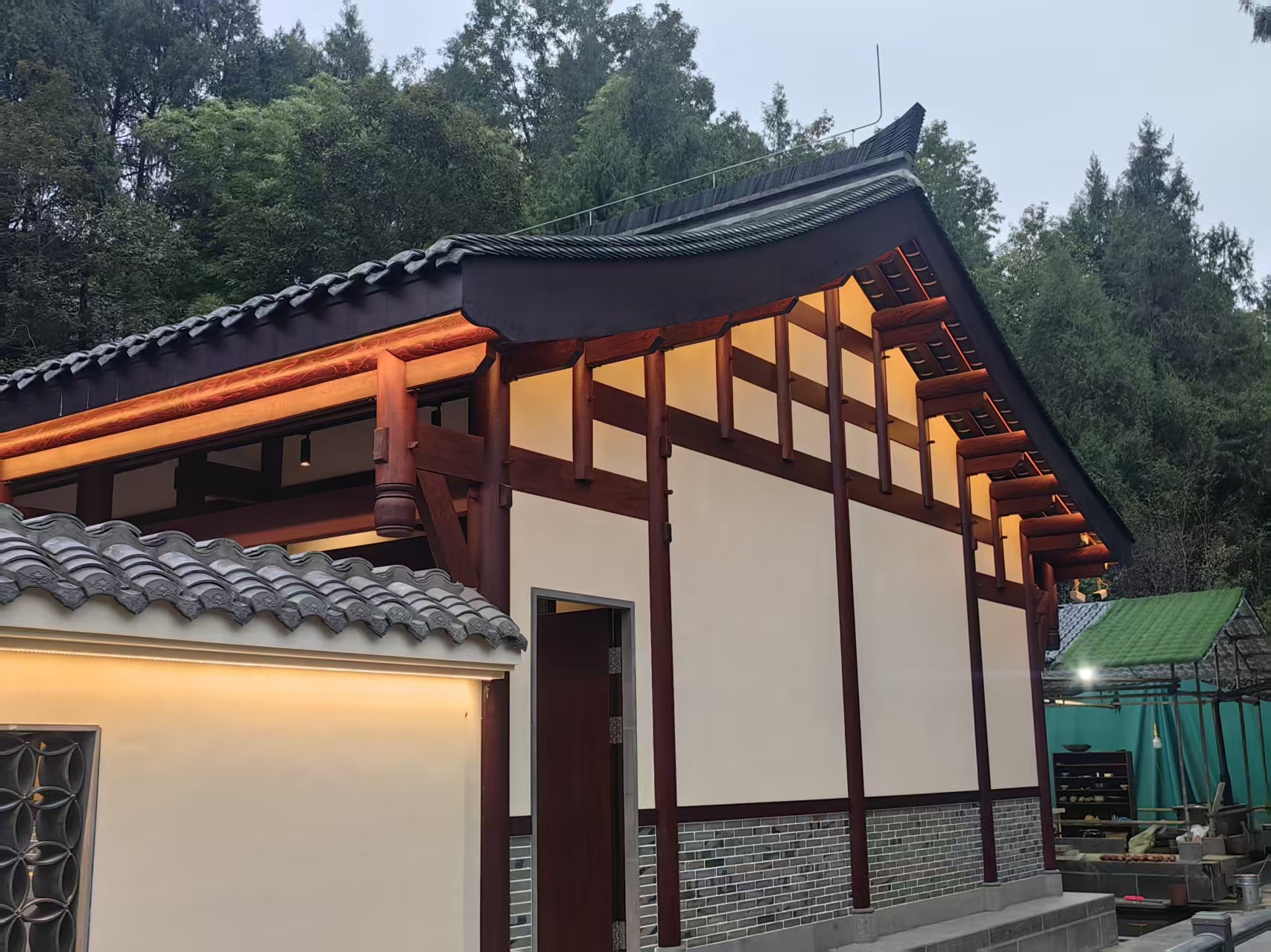 西蜀匠筑重木结构建筑实景展示