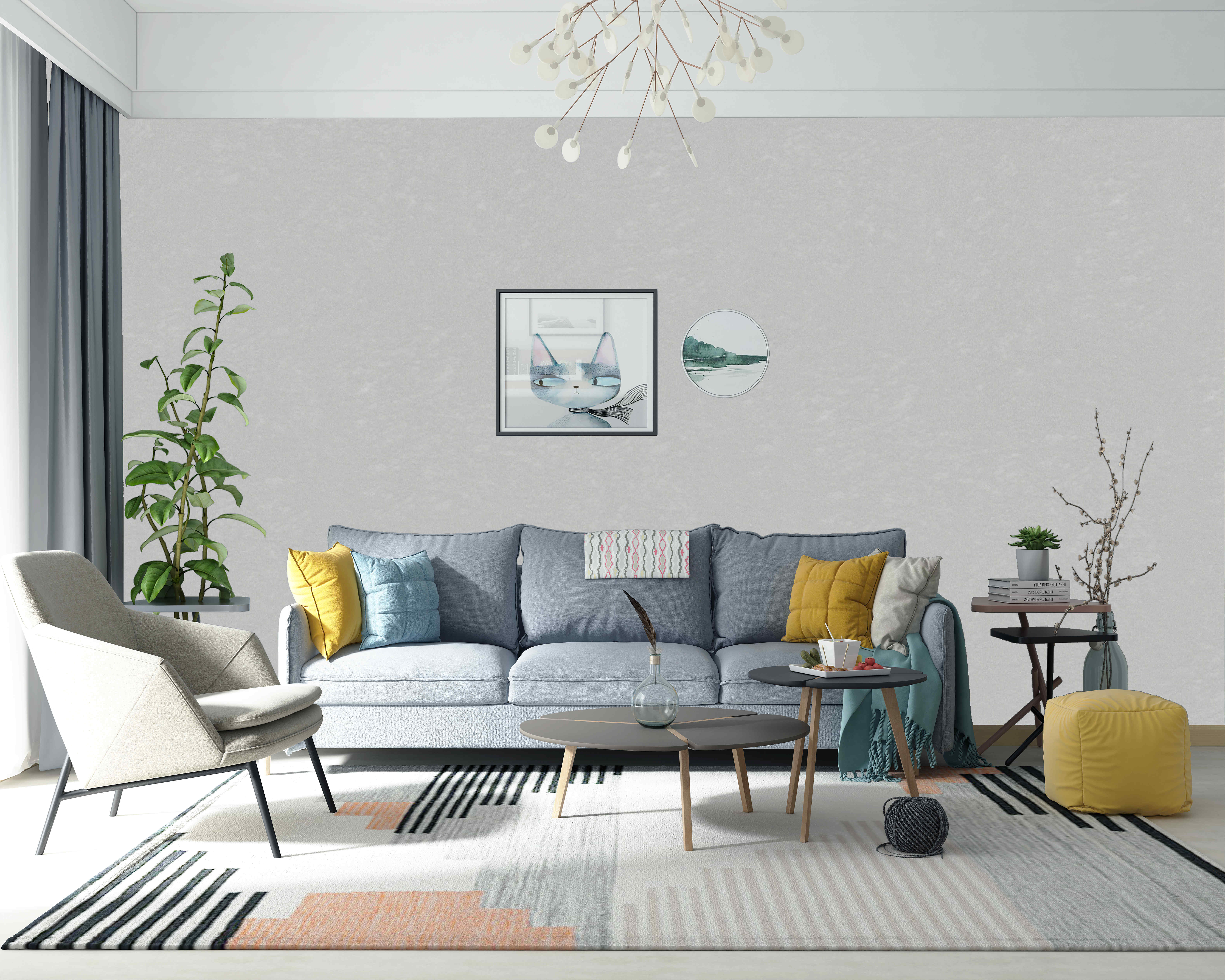 艺术涂料色彩与肌理样板展示