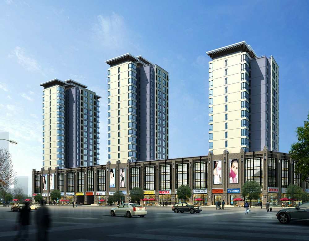 伟业铝材应用于高端公寓项目