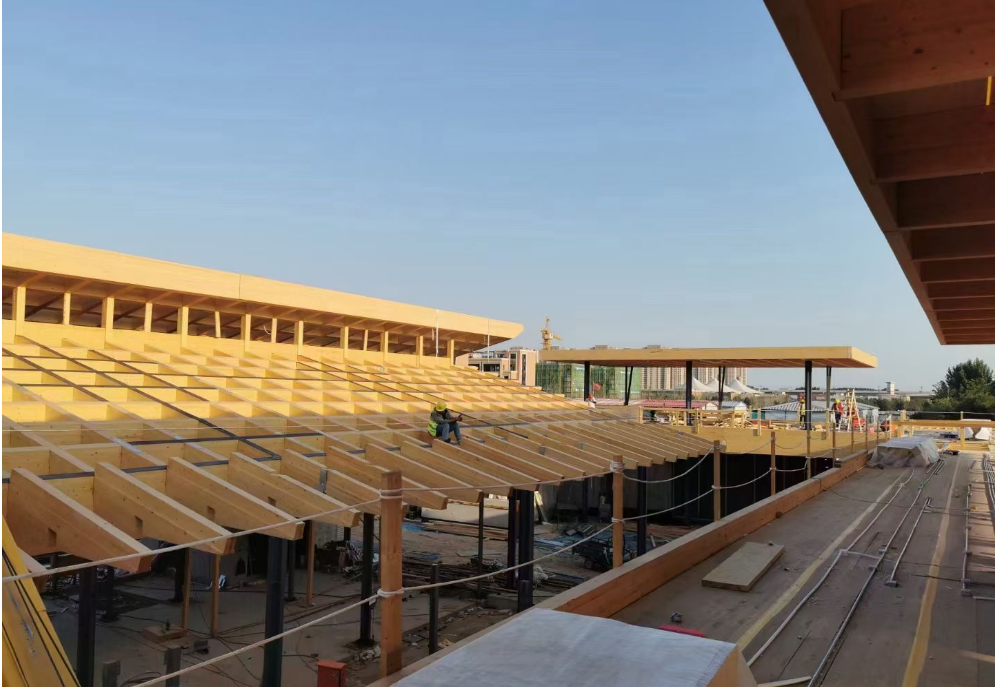 西蜀匠筑现代重木结构建筑外观