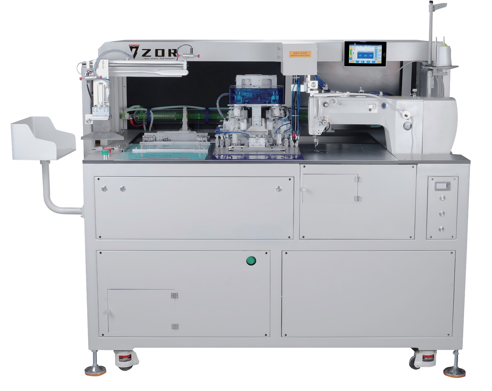 用于吨袋卸料的重型全自动开袋系统结构图