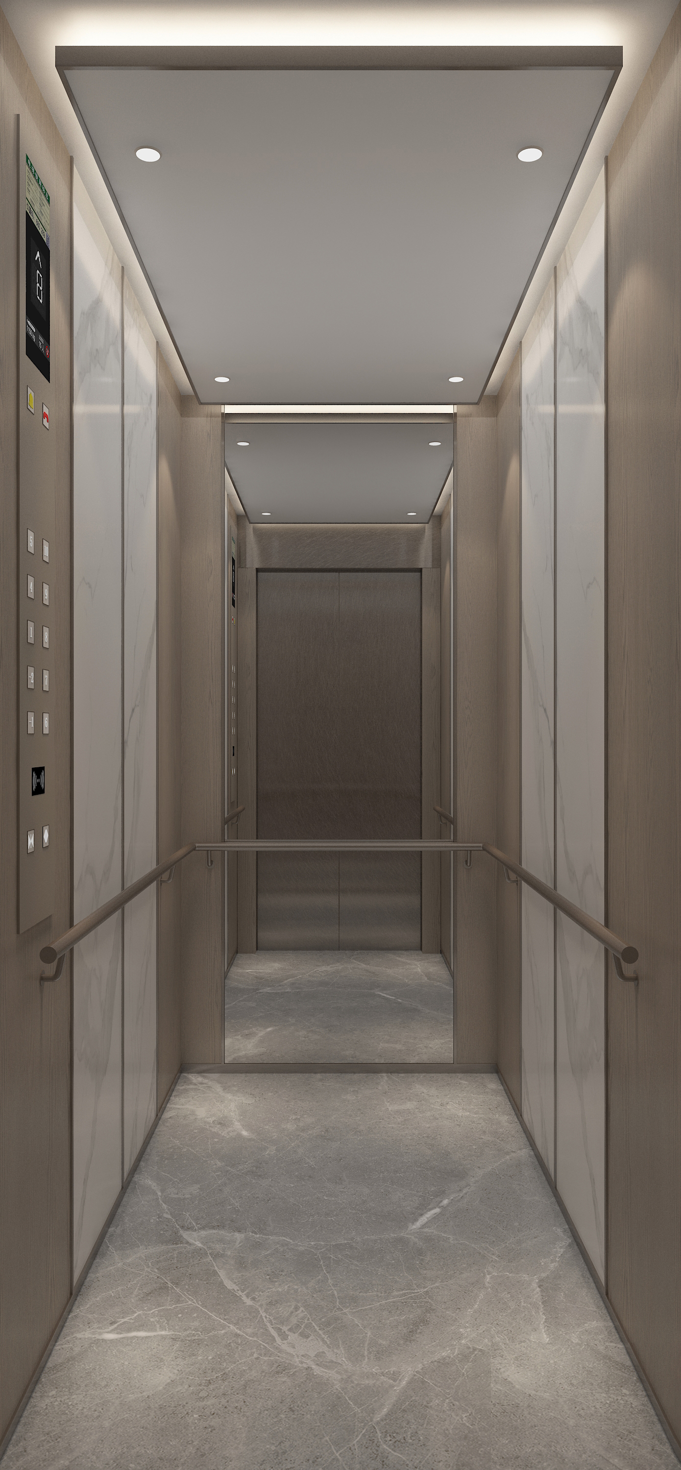 现代风电梯装潢案例展示