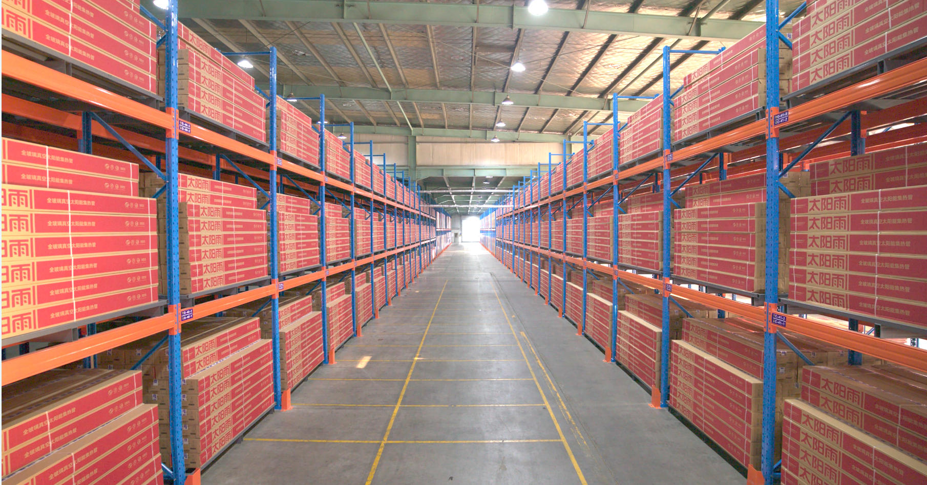 太阳雨太阳能热水系统在大型公共建筑中的应用示意图