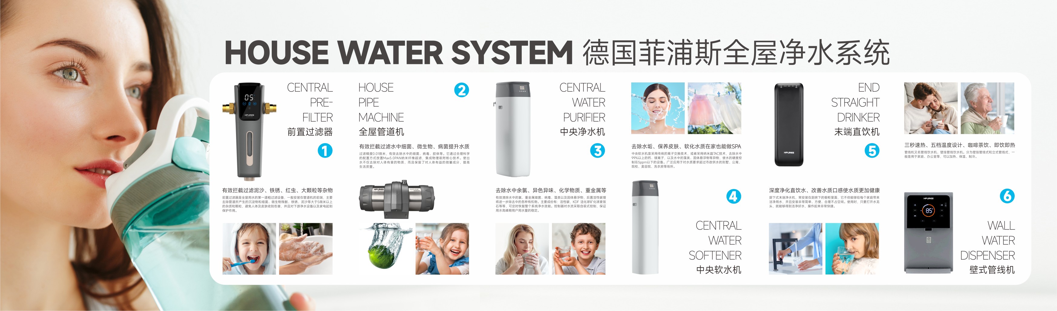 现代化厨房中安装的净水设备