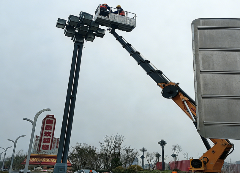 现代化高空作业车车队
