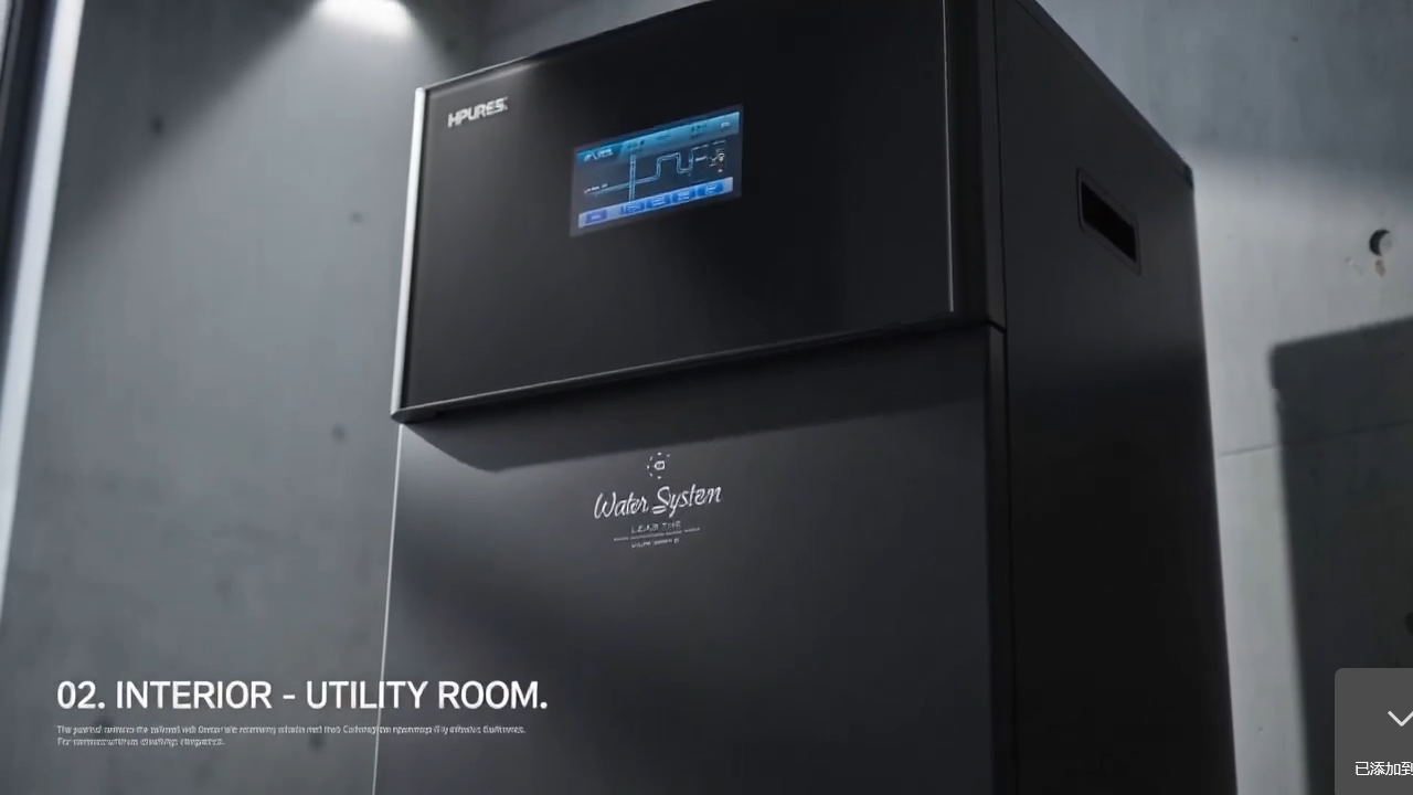 全屋净水系统集成化工作原理示意图