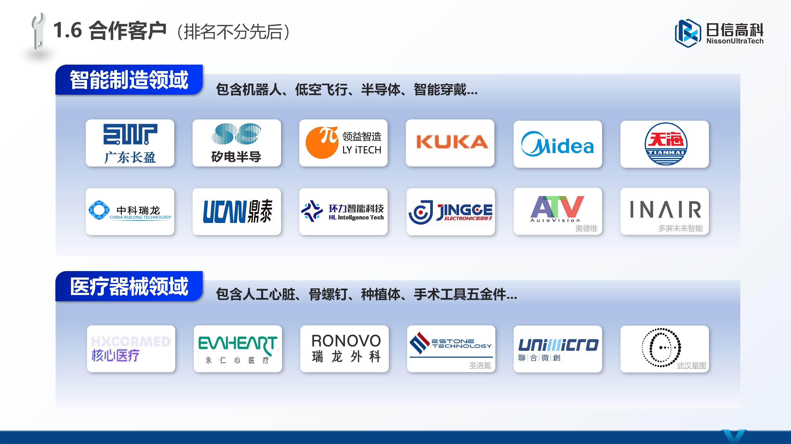 日信高科精密加工车间一景