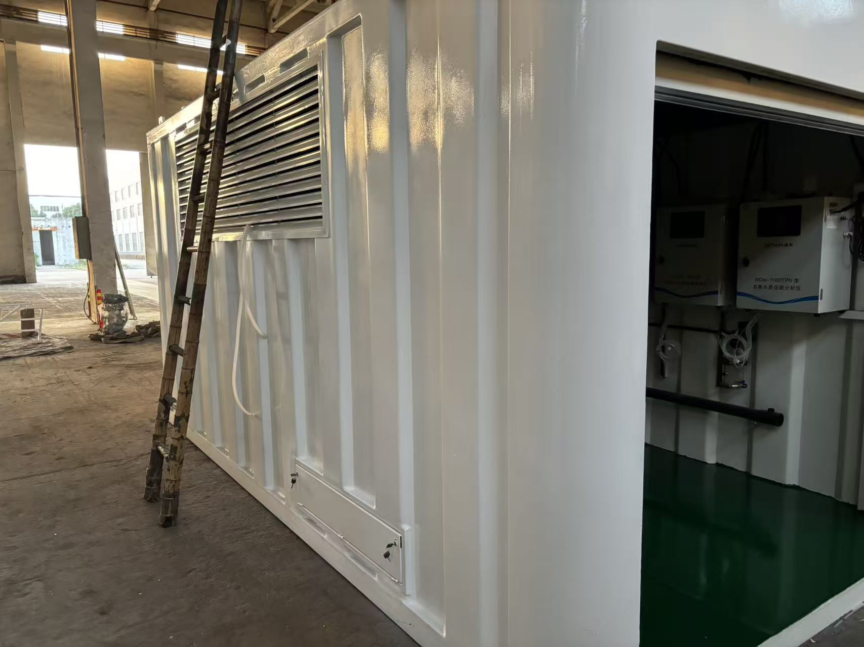 一体化污水处理设备内部工艺结构示意