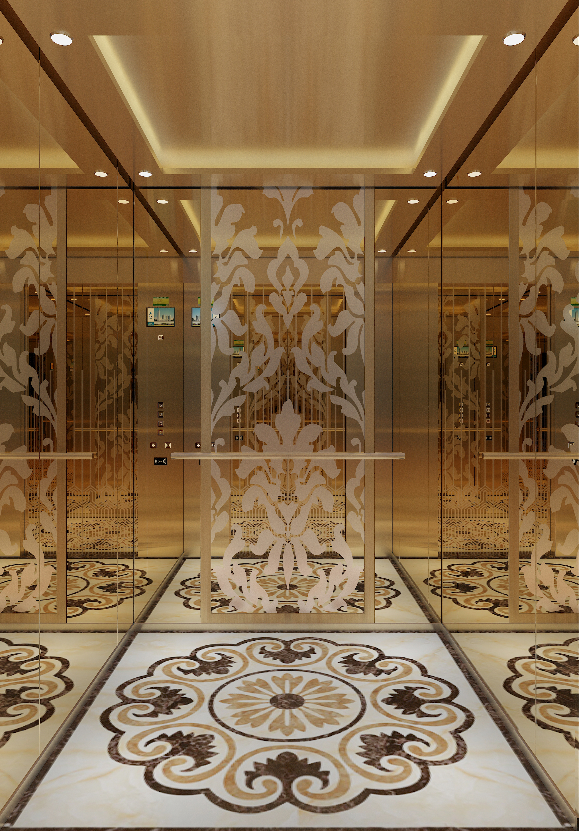 电梯内饰效果图3