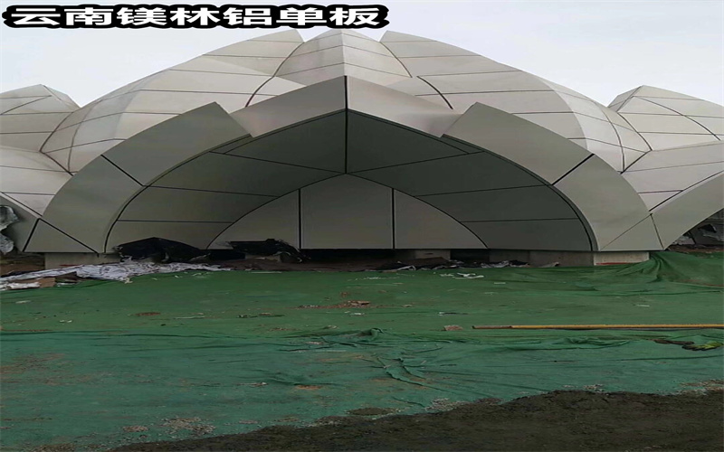 铝质木纹板近景纹理细节