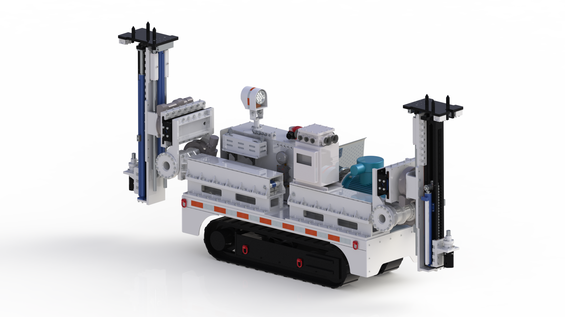 矿用履带式钻机展示