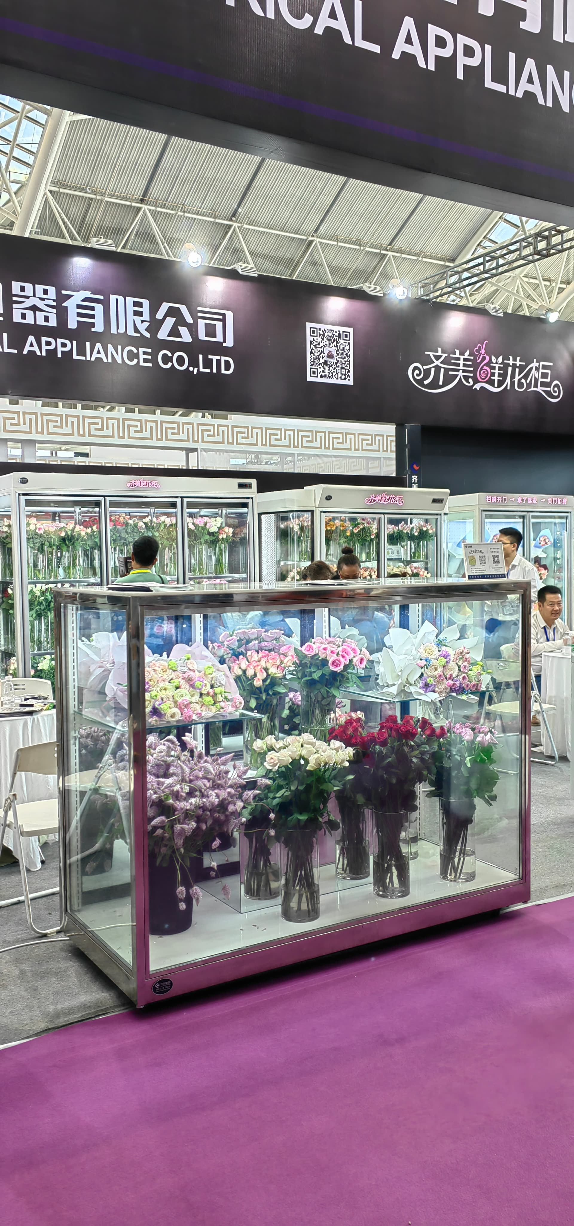 鲜花柜内部结构示意