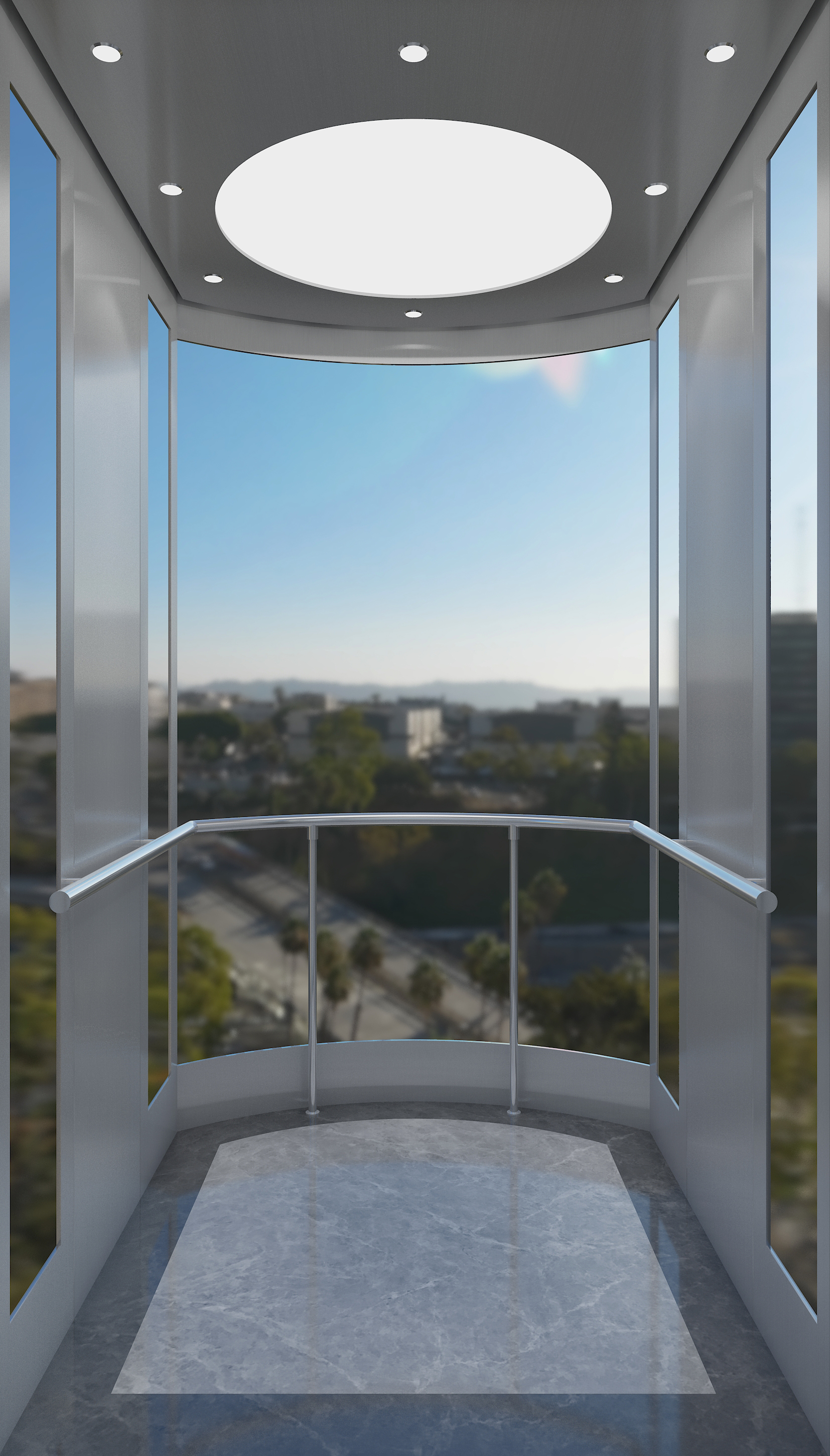 电梯轿厢实景展示