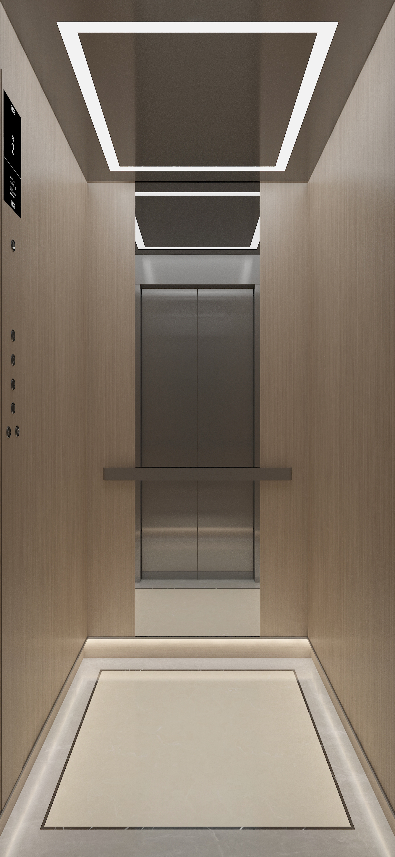 电梯门套与厅门装潢效果