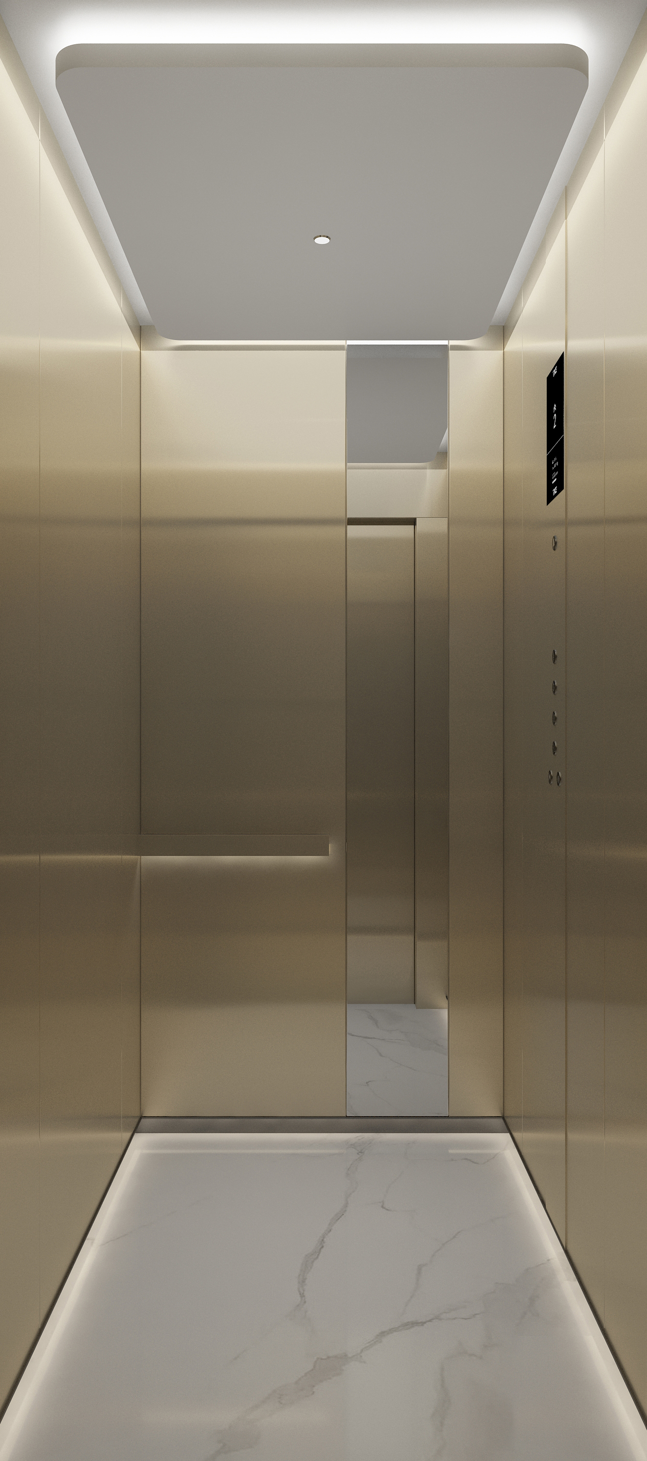 电梯装饰效果图3