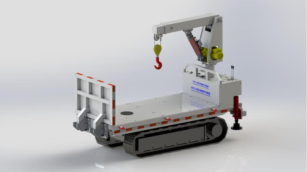 煤矿用深孔钻车工作示意图