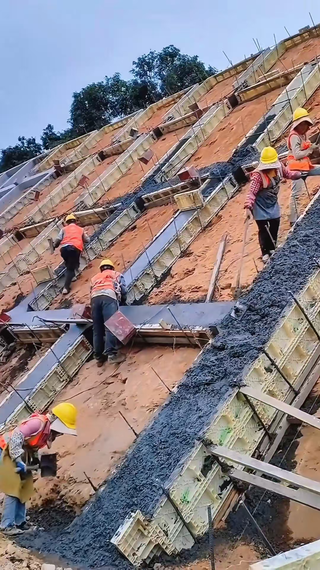 高性能塑钢模板成品展示