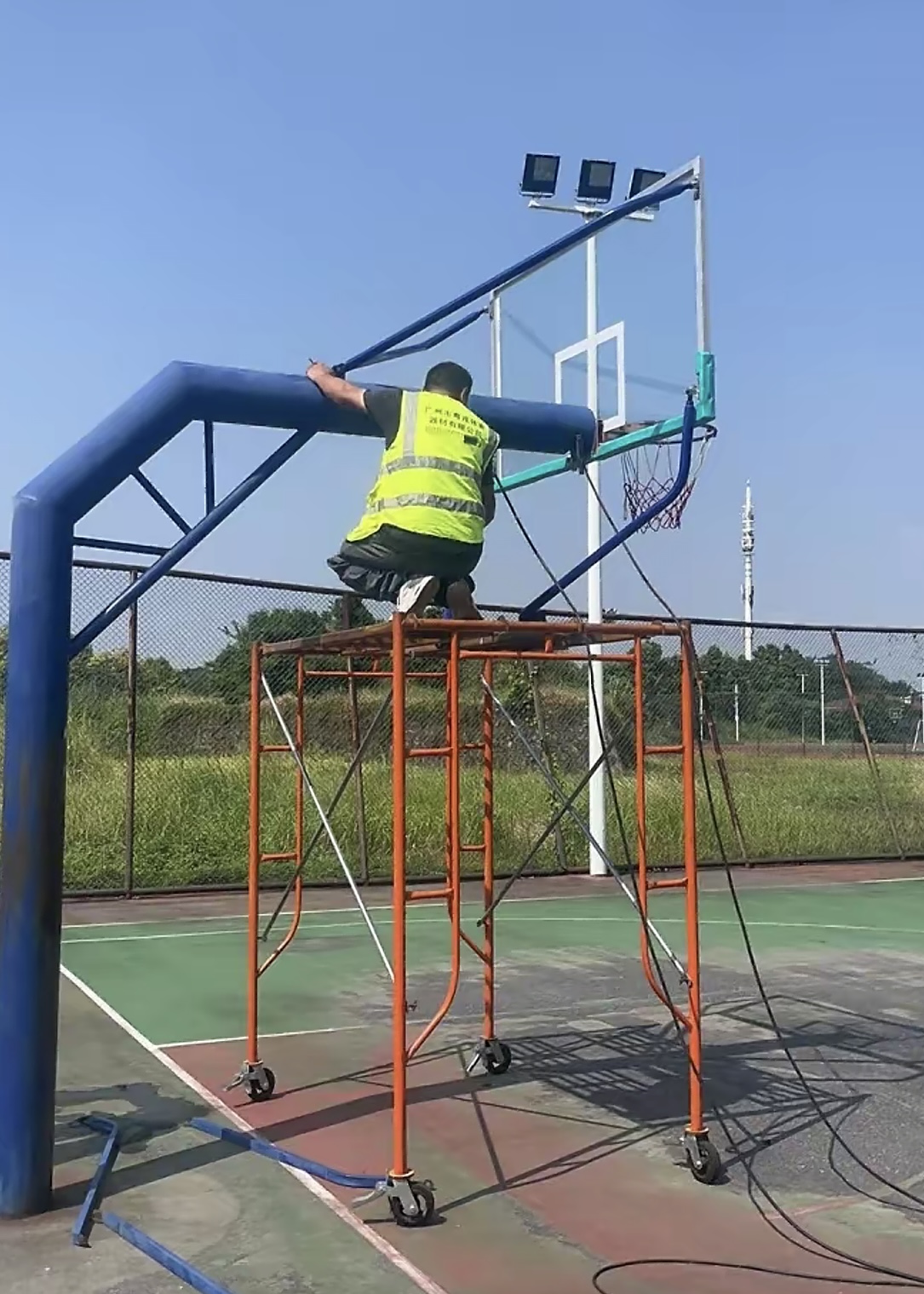 专业篮球架产品特写