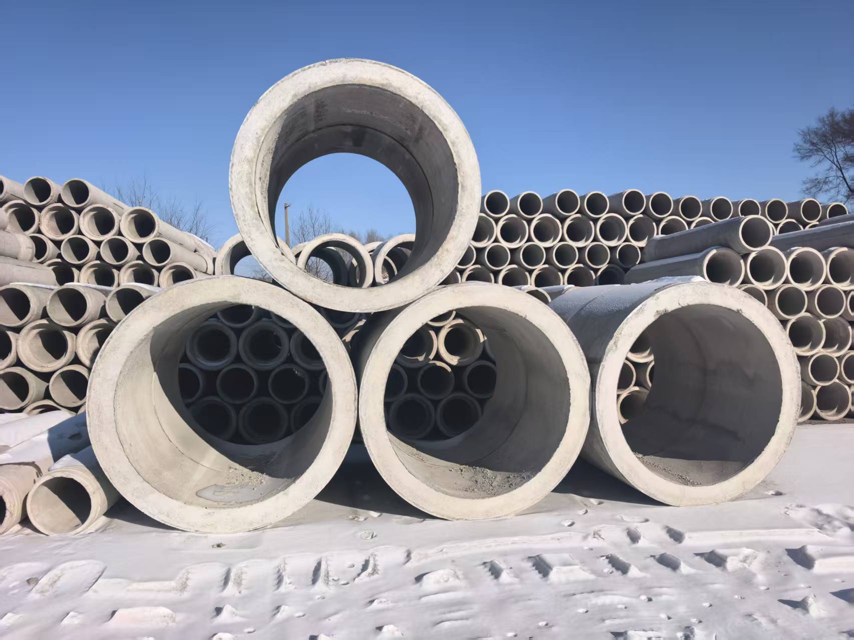 水泥管应用于市政排水场景示意图