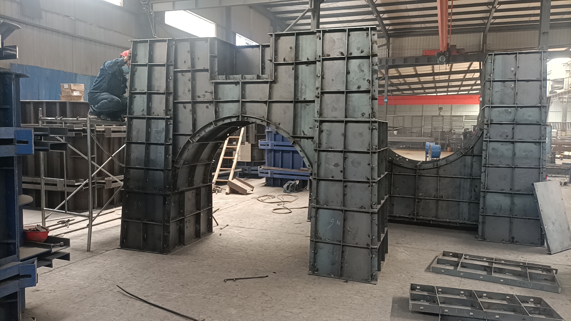 钢模板生产车间