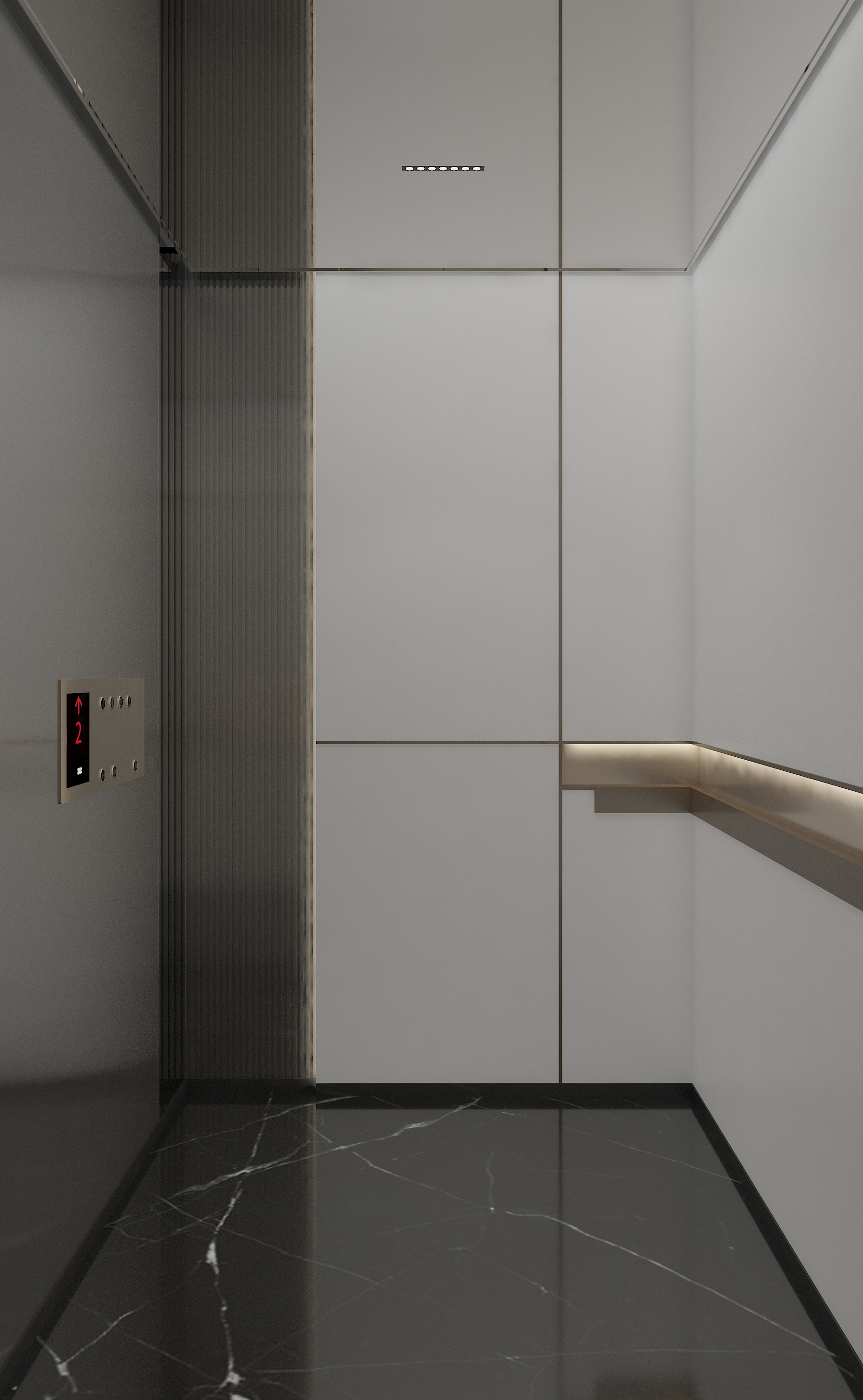 精湛电梯装潢工艺细节