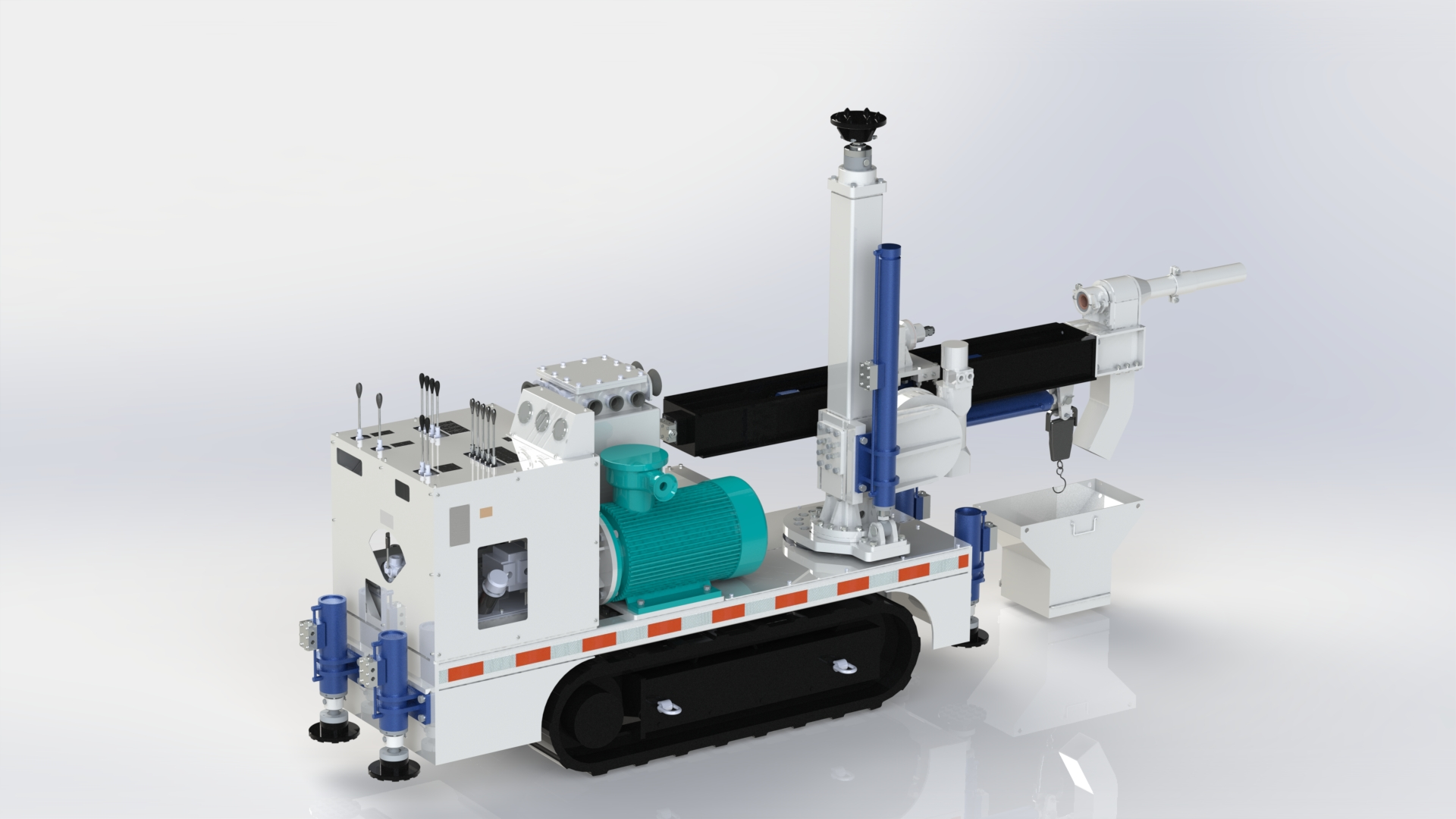 矿用钻机核心部件展示