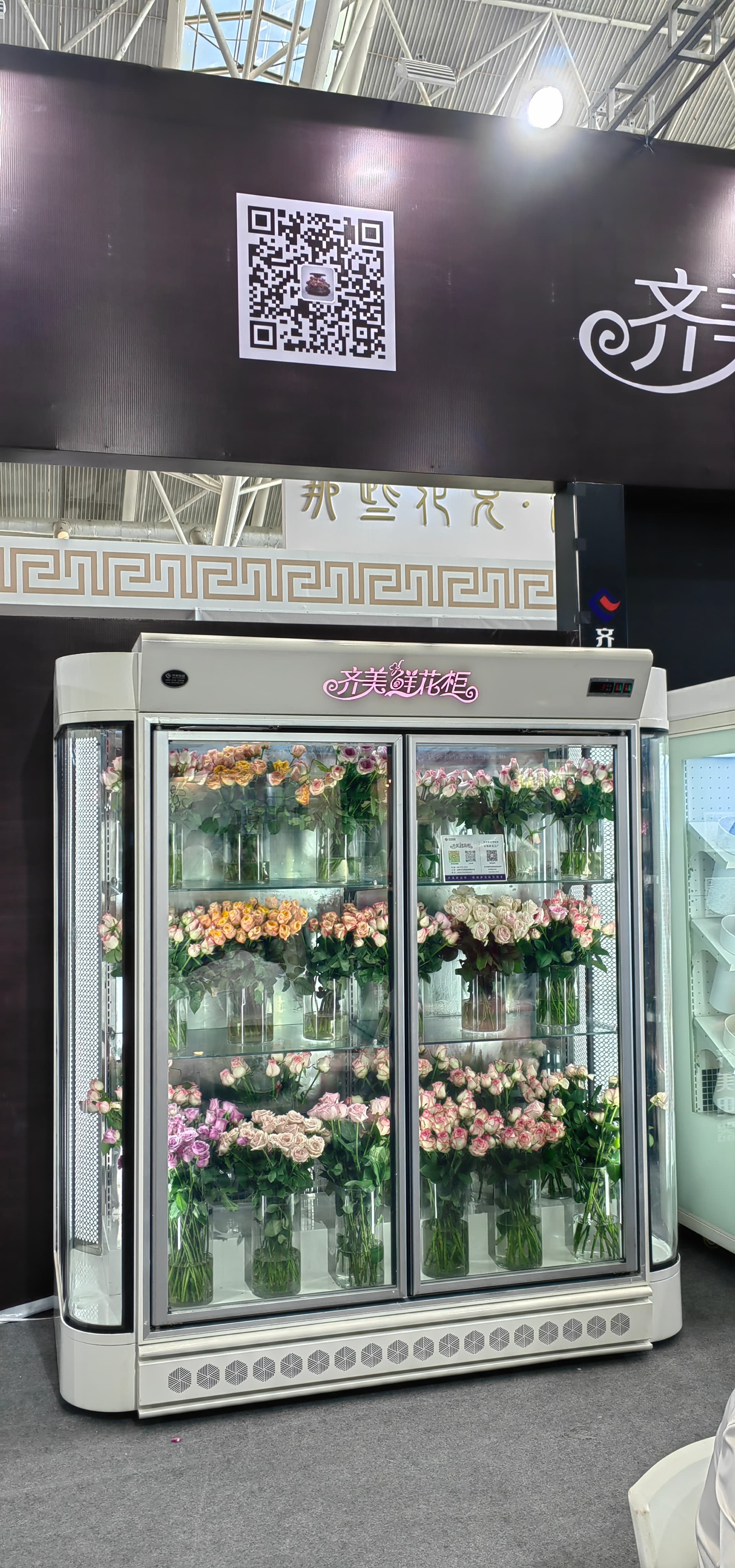 鲜花柜内部结构示意
