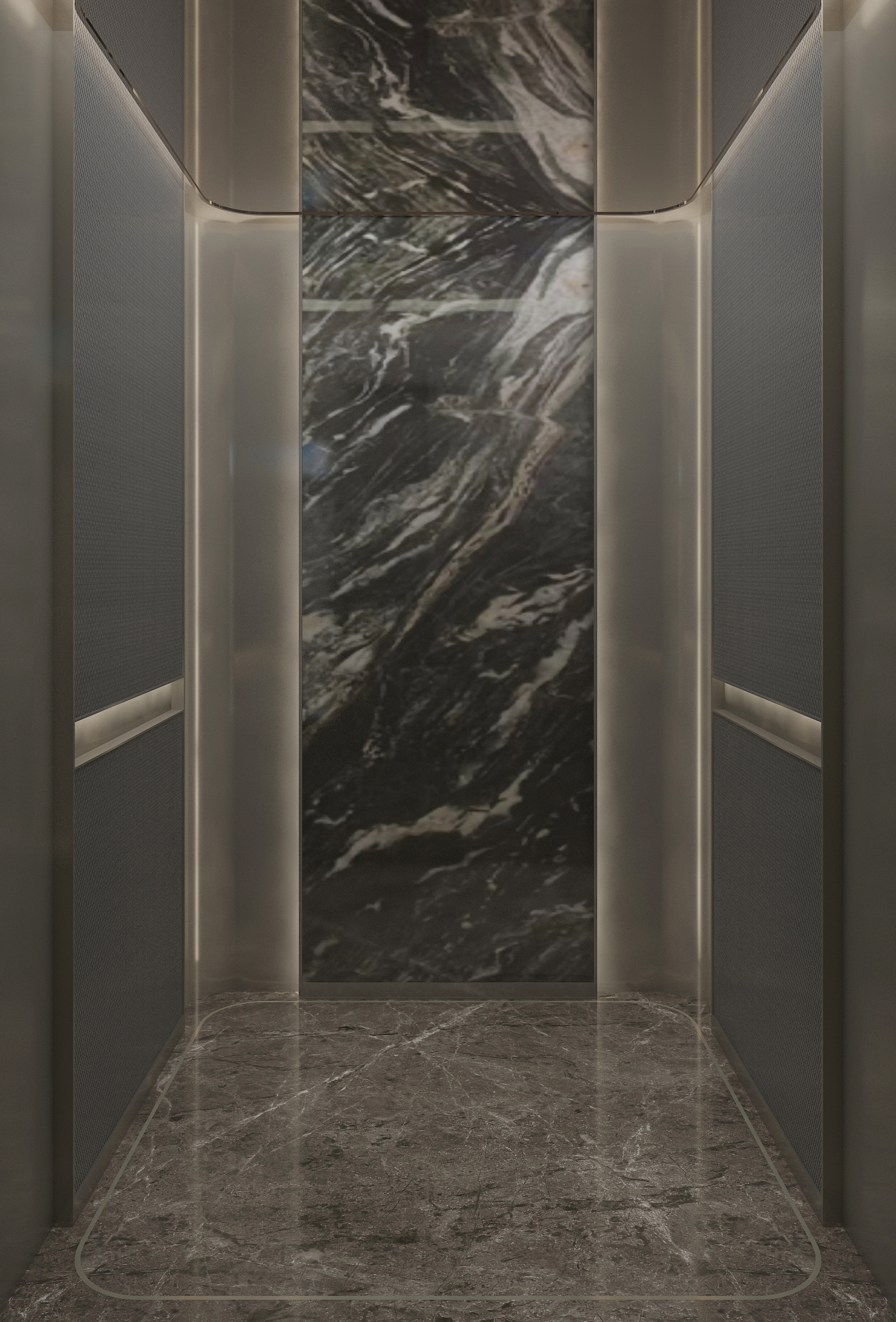 电梯装潢细节展示