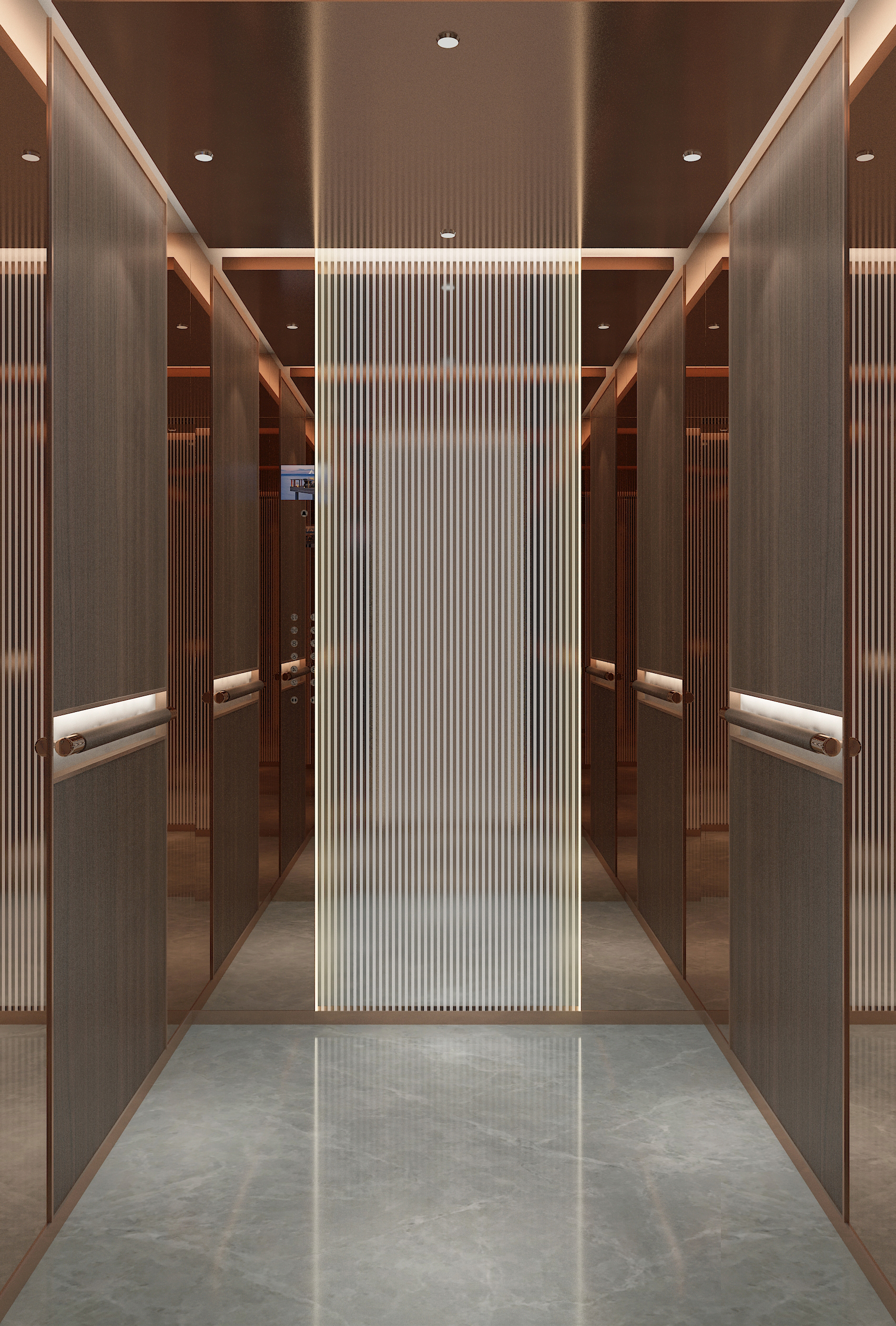 电梯装潢细节工艺展示