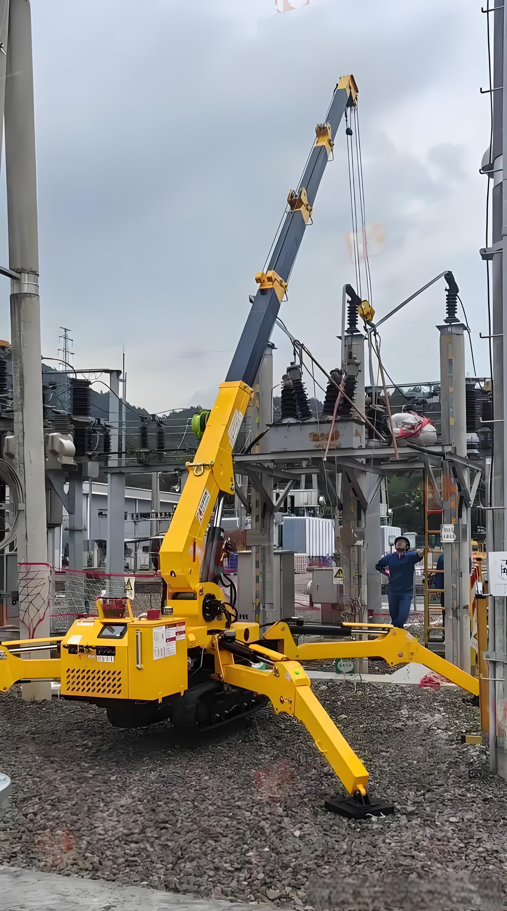 升降车作业现场