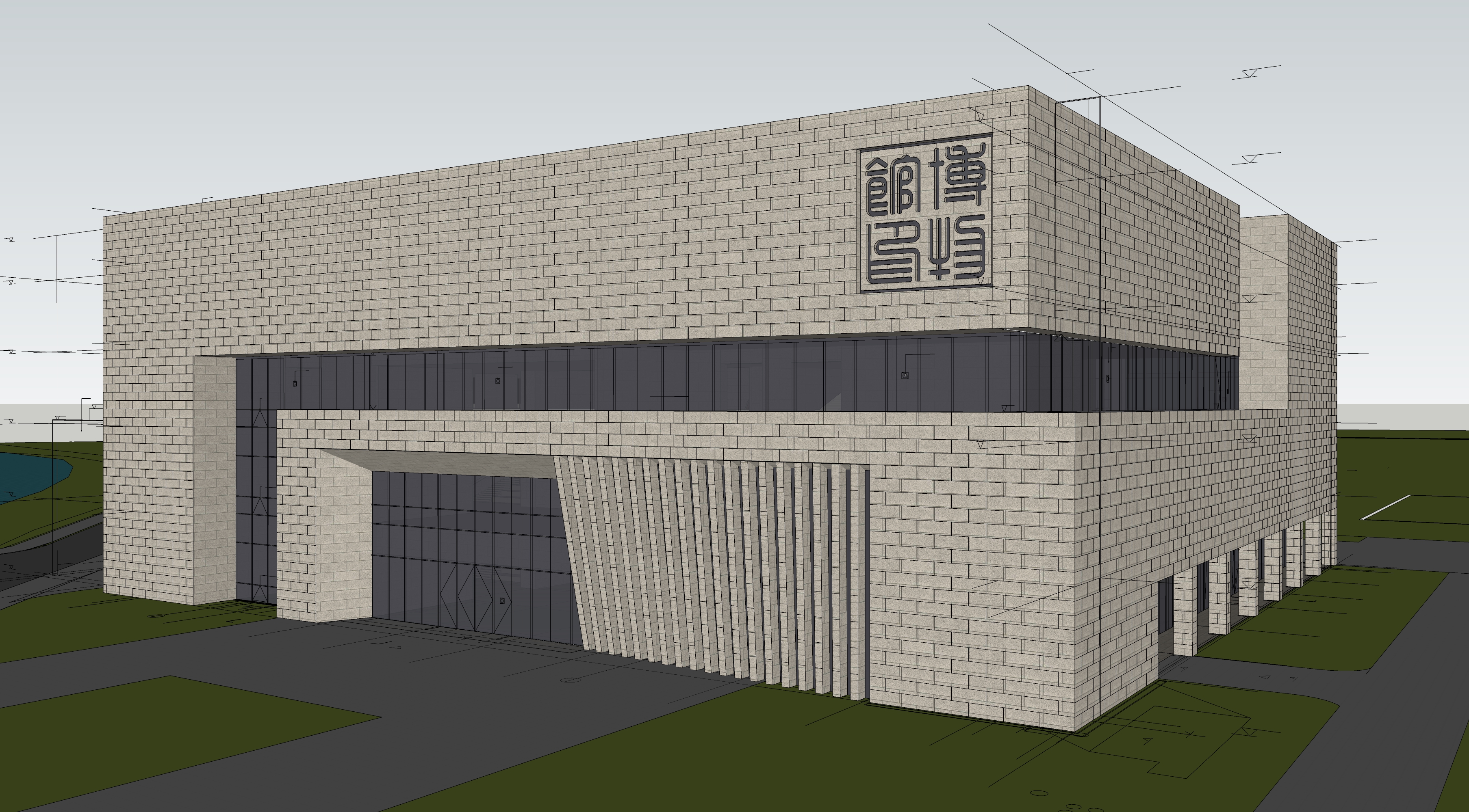 福耀大学博物馆建筑模型